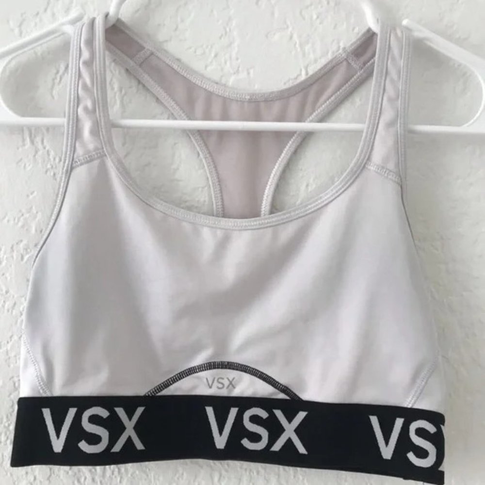 Victoria’s Secret VSX Black & White Sports Bra Size Medium